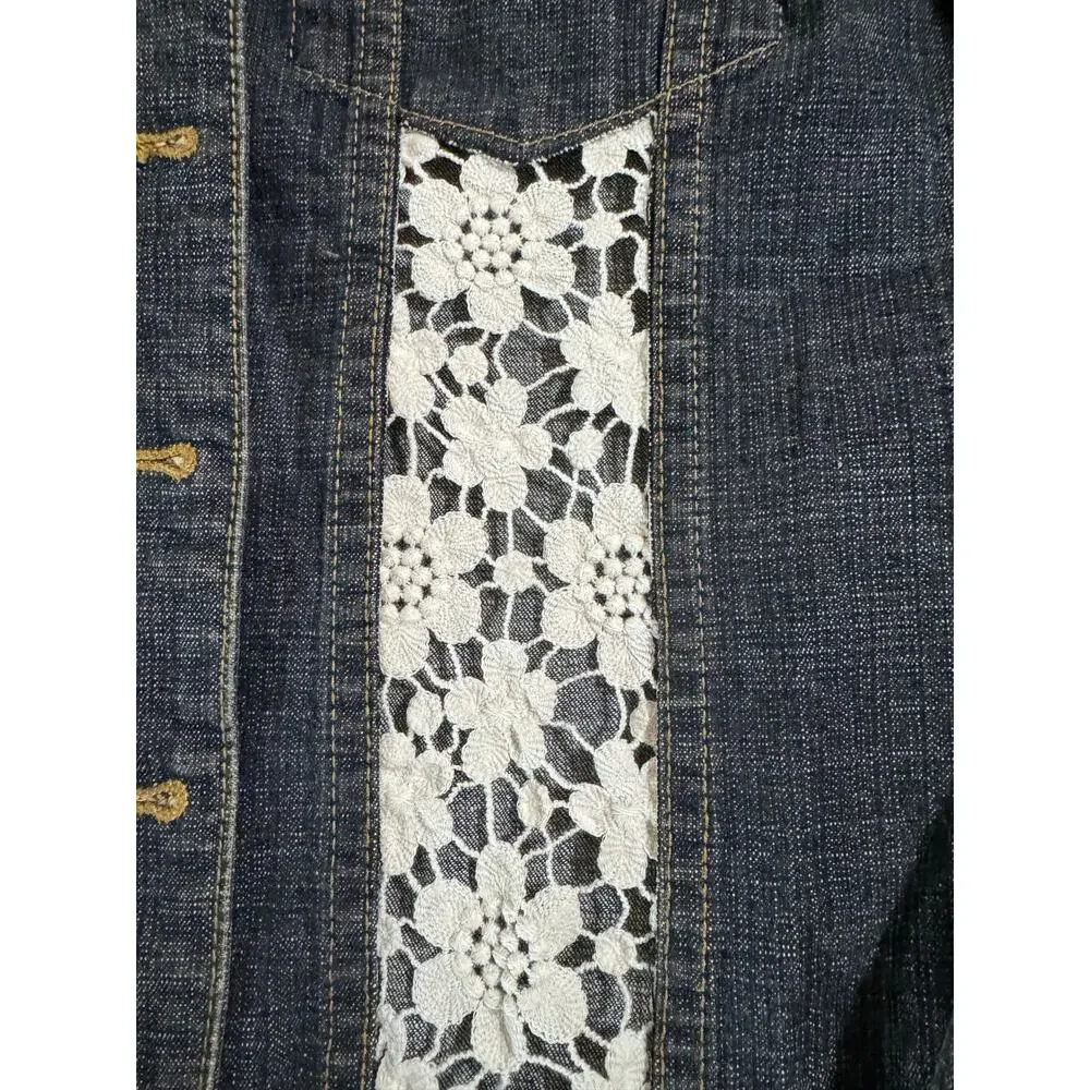 Upcycled Jean jacket - Picture 3 of 4